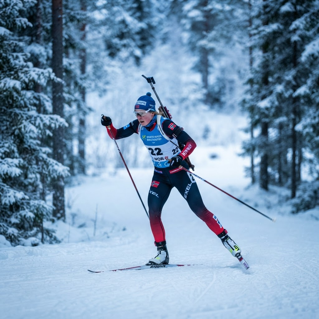 Tecnica de esqui en biatlon